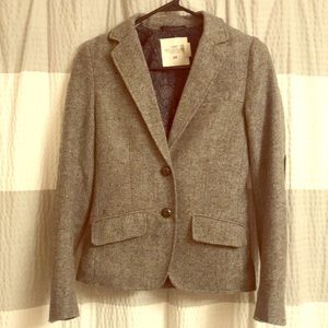 Grey herringbone blazer